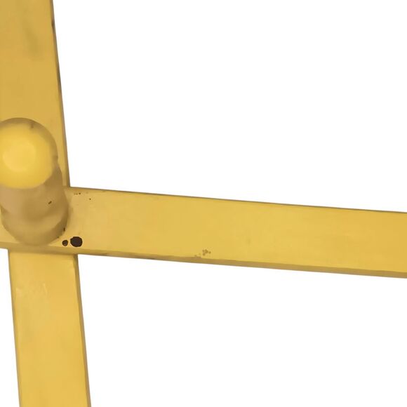 VTG Yellow Wooden Expandable Wall Rack 10 Peg 24" x 10"  Cottagecore Farmhouse - Picture 13 of 14